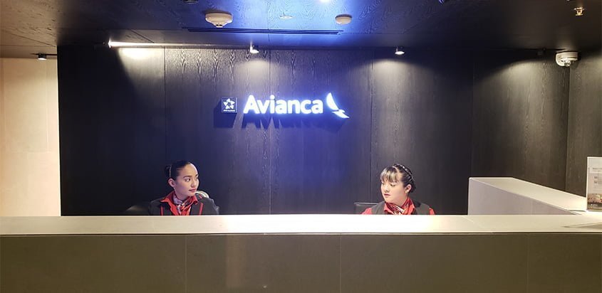 Sala VIP Diamond de Avianca en Bogotá.