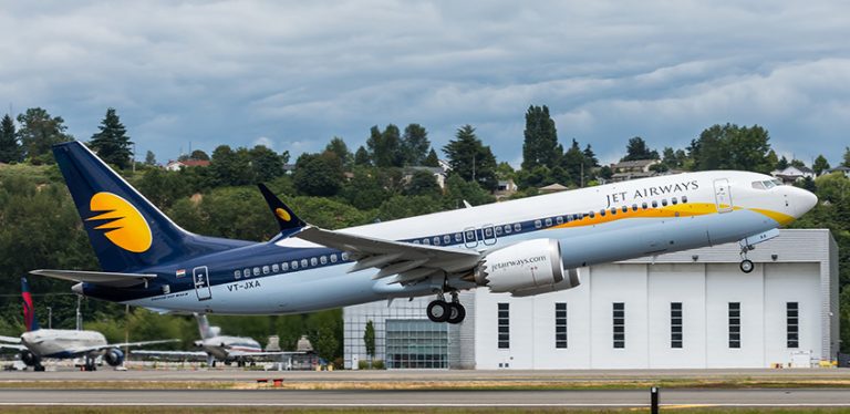 Boeing 737 MAX de Jet Airways.