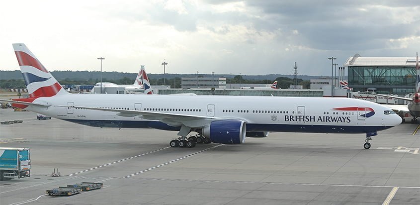 Boeing 777-300ER de British Airways.