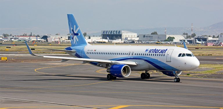 Airbus A320SL de Interjet en Ciudad de México.