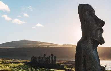 Moai de la Isla de Pascua.