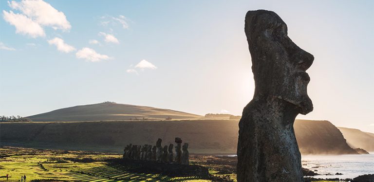 Moai de la Isla de Pascua.