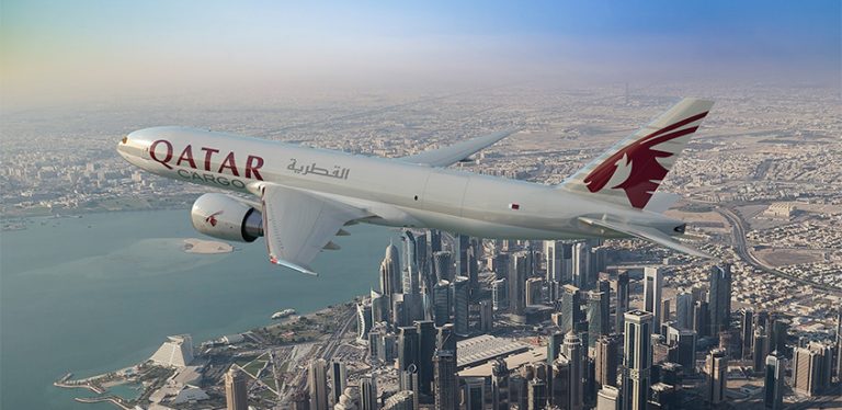 Boeing 777F de Qatar Airways Cargo.