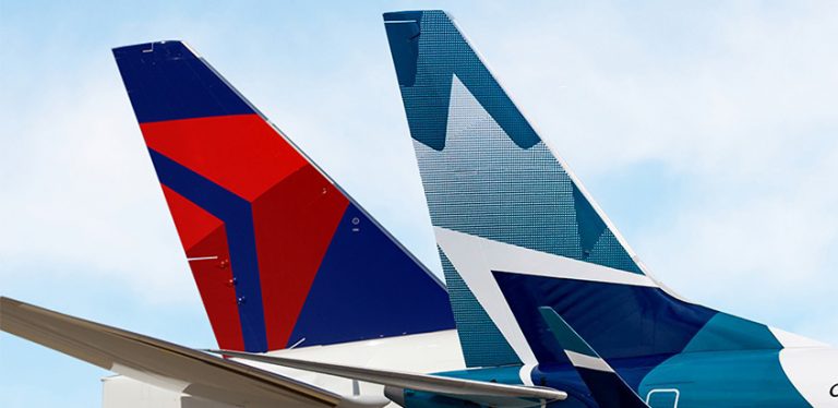 Empenajes de Delta y WestJet.