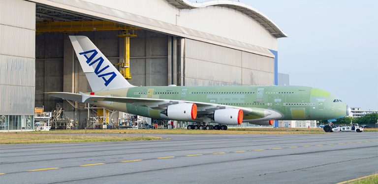 Primer Airbus A380 de All Nippon Airways.