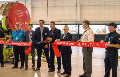 Nuevo taller de motores de Delta Air Lines en Atlanta.