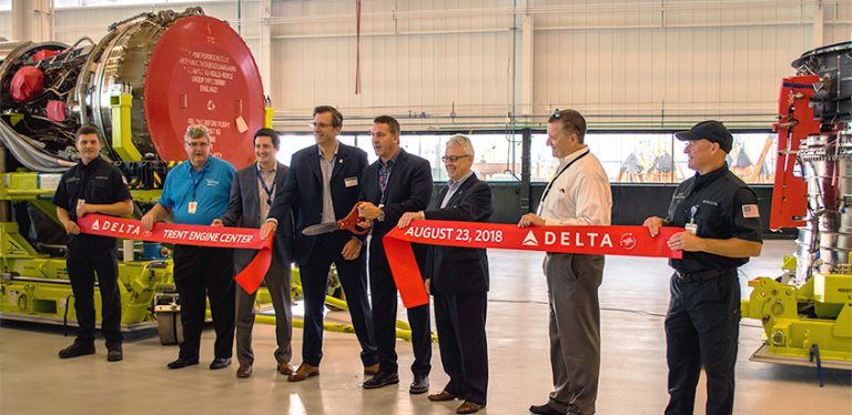 Nuevo taller de motores de Delta Air Lines en Atlanta.