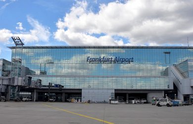 Terminal del Aeropuerto Internacional de Fráncfort.