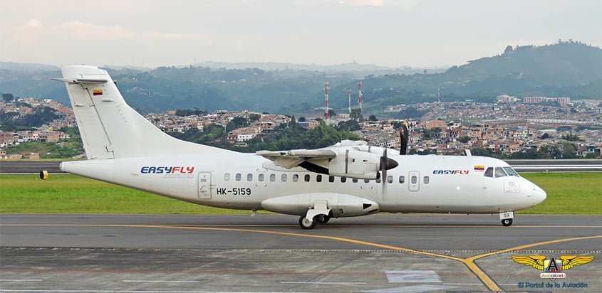 ATR 42 de EasyFly en el Aeropuerto Matecaña de Pereira.