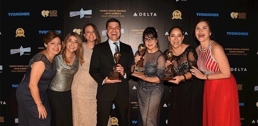 Reconocimiento a Delta Air Lines en los World Travel Awards.