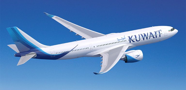 Render de un Airbus A330-800 de Kuwait Airways.