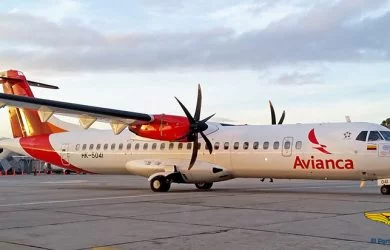 ATR 72-600 de Avianca en Bogotá.