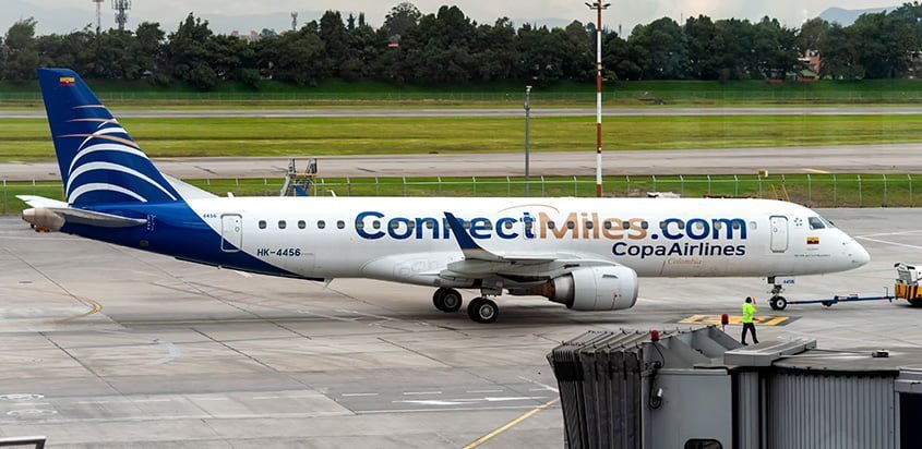 Embraer 190 de Copa Airlines con livery de ConnectMiles.