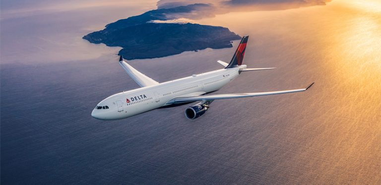 Airbus A330-300 de Delta Air Lines en vuelo.