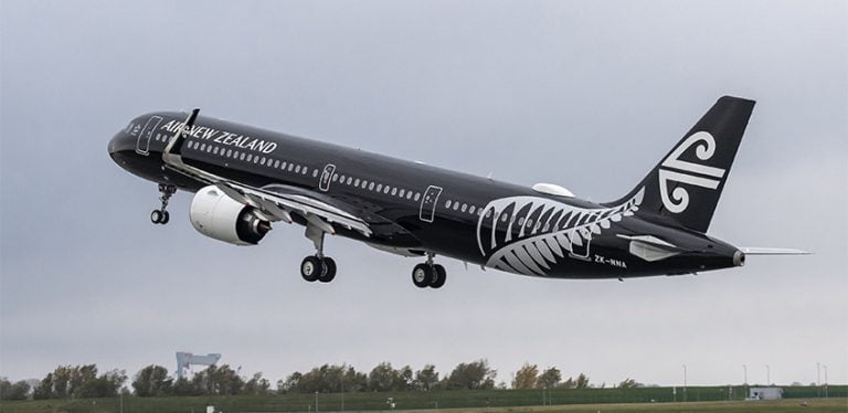 Primer Airbus A321neo de Air New Zealand.