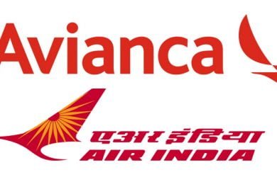 Logos de Avianca y Air India.