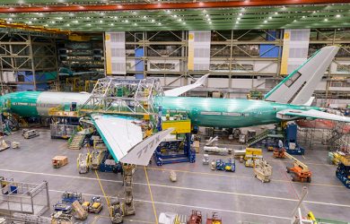 Ensamblaje del primer Boeing 777X.