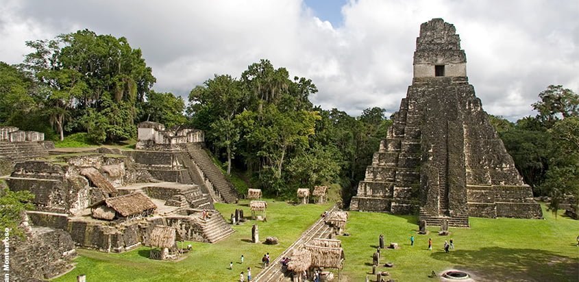 Templo Gran Jaguar Tikal en Guatemala.
