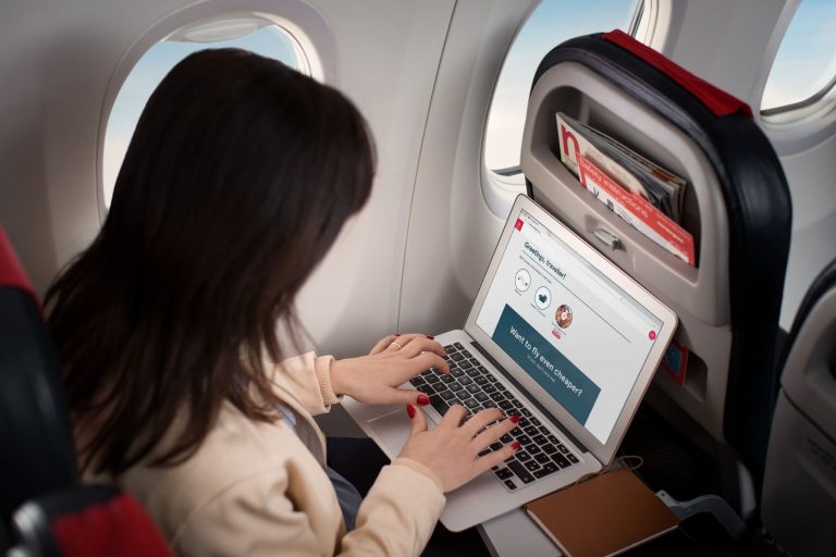 Wi-Fi abordo de Norwegian Air Argentina.