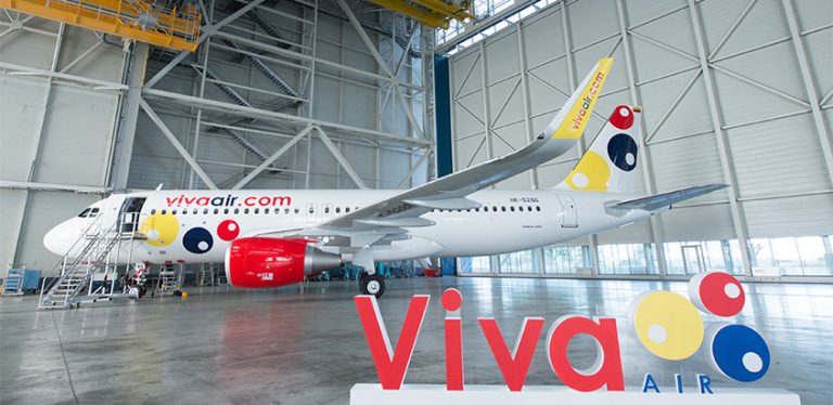 Airbus A320 de Viva Air Colombia.