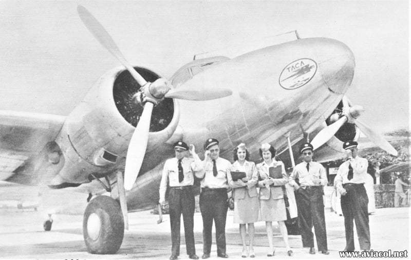 Primeros aviones de TACA.