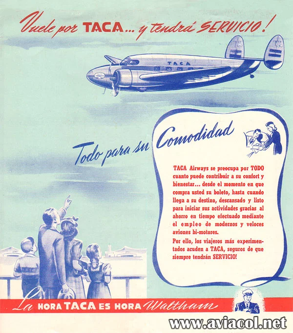 Publicidad de TACA Venezuela.