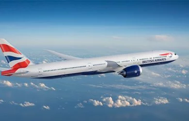 Prototipo de un Boeing 777-9 de British Airways.