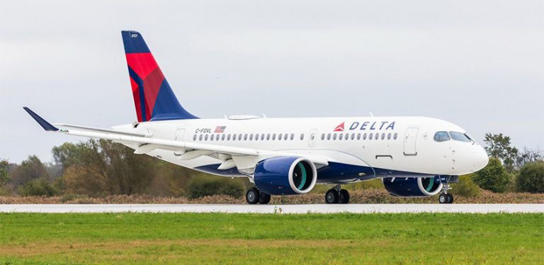 Airbus A220 de Delta Air Lines.