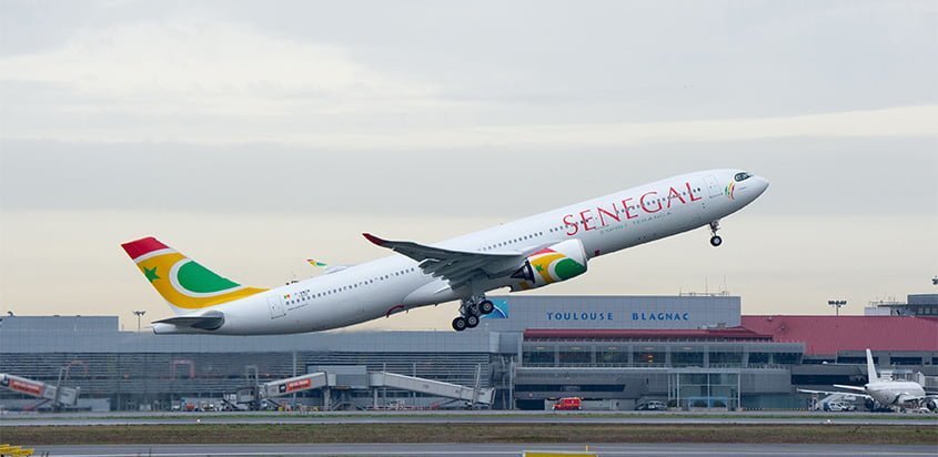 Primer Airbus A330 de Air Senegal.