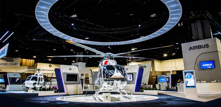 Stand de Airbus en Heli-Expo 2019.