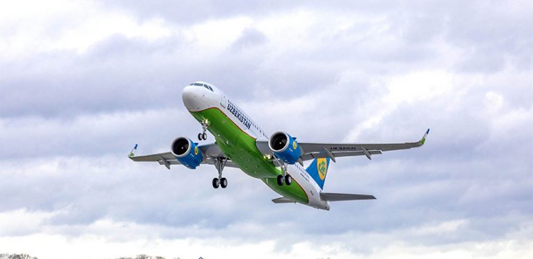 Airbus A320neo de Uzbekistan Airways.