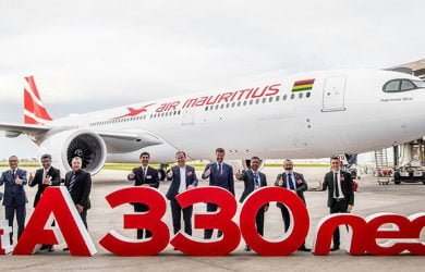 Entrega del primer Airbus A330neo de Air Mauritius.