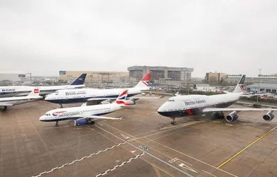 Liveries retro de British Airways a lo largo de su historia.