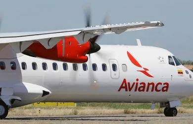 ATR 72-600 de Avianca en rodaje.