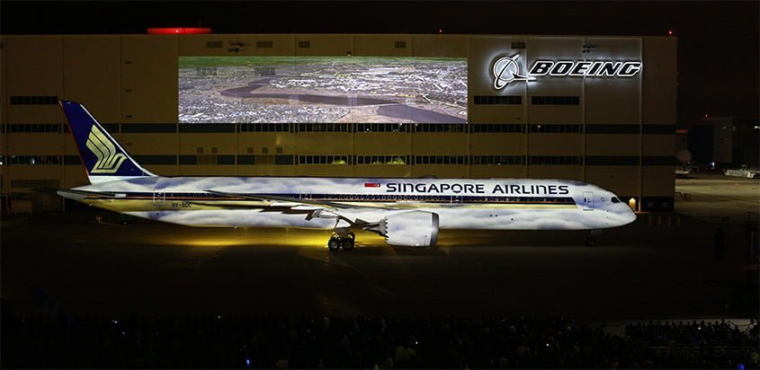 Boeing 787-10 de Singapore Airlines.