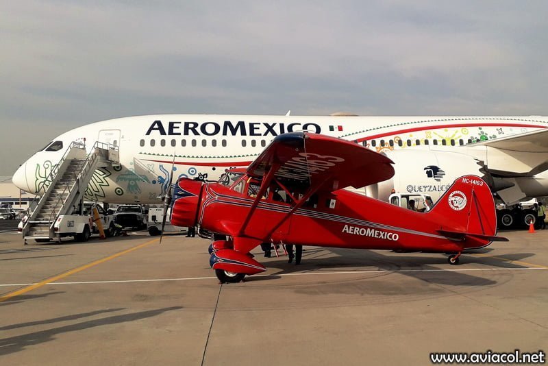 Desarrollo de FAMEX 2019 en Ciudad de México - Aeroméxico Stinson.