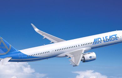 Prototipo de un Airbus A321XLR de Air Lease Corporation.