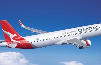 Prototipo del primer Airbus A321XLR de Qantas.