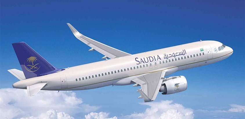 Prototipo de un Airbus A320neo de Saudi Arabian Airlines.
