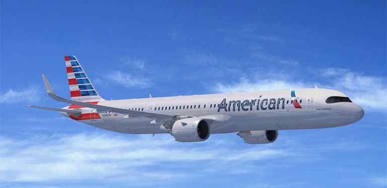 Airbus A321XLR de American Airlines.