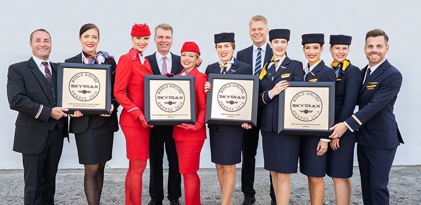 Reconocimiento a Lufthansa como Mejor aerolínea de Europa por Skytrax.