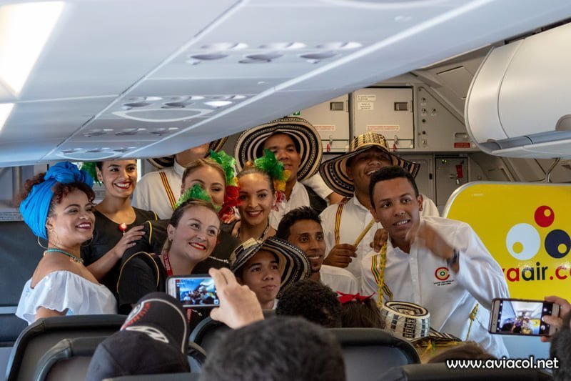 Primer vuelo de Viva Air entre Bogotá y Barranquilla.