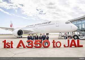 Primer Airbus A350 de Japan Airlines.