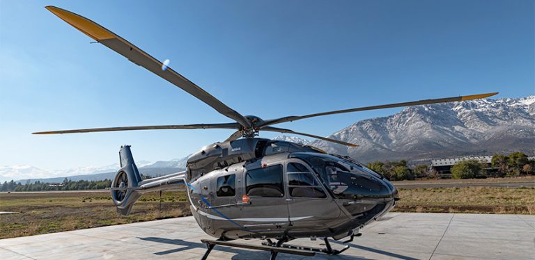 Prototipo del nuevo Airbus H145 en Chile.