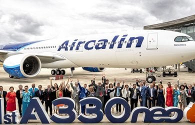 Entrega del primer Airbus A330neo a Aircalin.