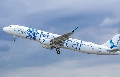 Primer Airbus A321LR de Azores Airlines.