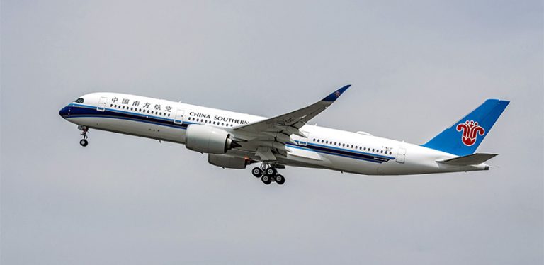 Primer Airbus A350 de China Southern Airlines.