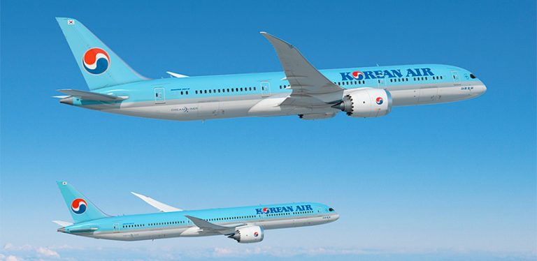 Flota de Boeing 787 de Korean Air.