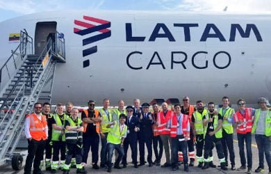 Bienvenida al primer vuelo de LATAM Cargo a Copenhague.