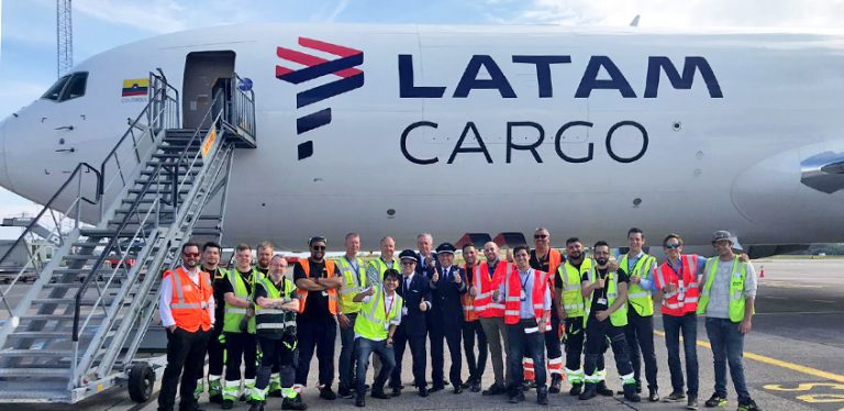 Bienvenida al primer vuelo de LATAM Cargo a Copenhague.